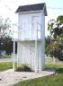 Two story outhouse