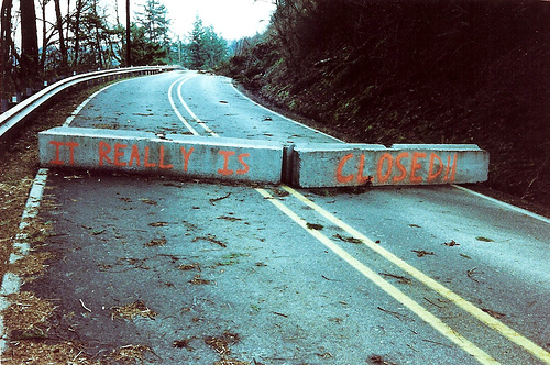 Roadblock - by Old Sarge via Flickr
